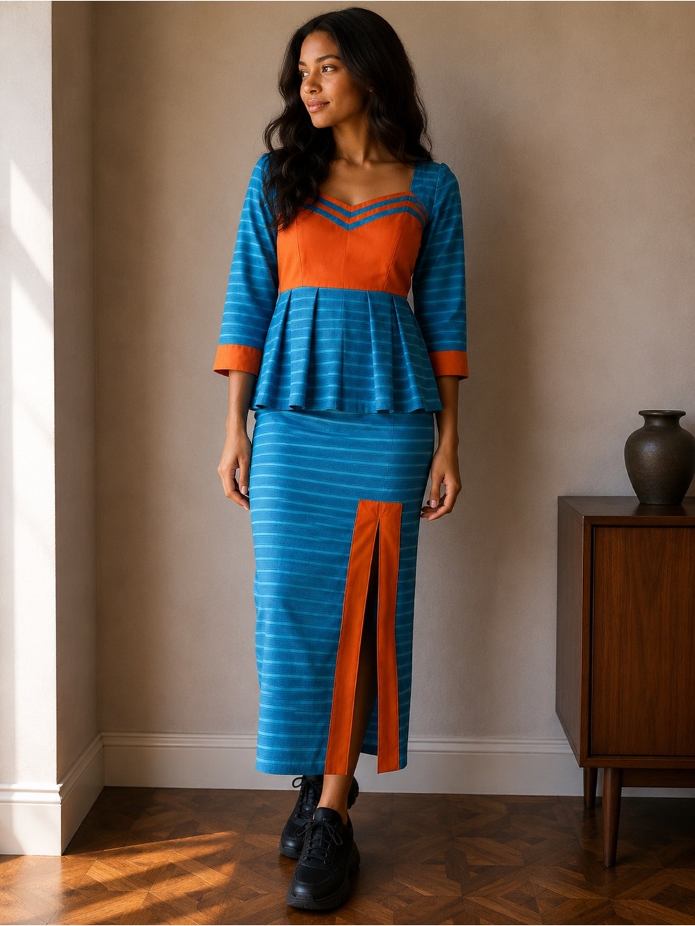Custom hand made African blouse